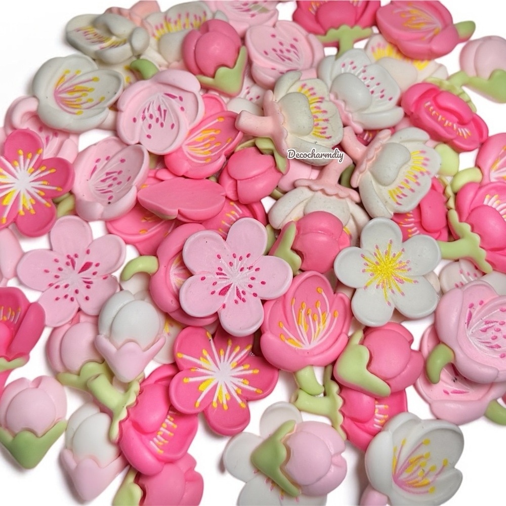 Sakura Flower Charms For Crafting